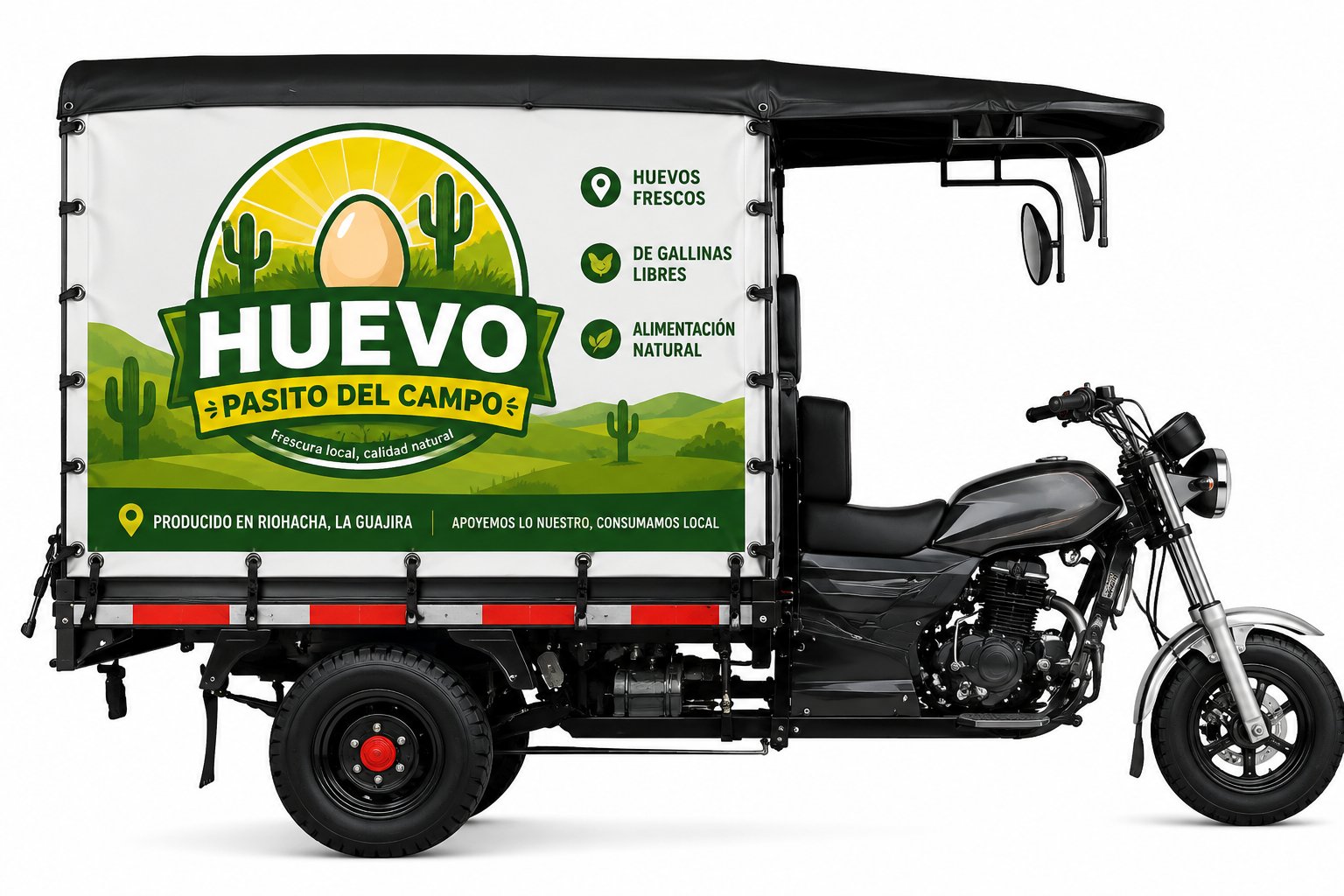 Vehículo de reparto Huevo Pasito del Campo